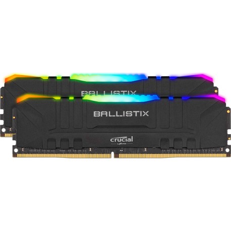 Crucial 16GB (2x8Go) Ballistix RGB DDR4 3200 MHz black