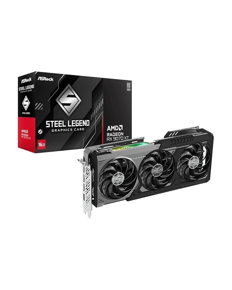 ASRock Radeon RX 9070 XT Steel Legend Dark